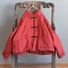 Johnature Patchwork Parka Vintage Mantel Neue Einstreibende Frauen Kleidung Full Sleeve Freizeit Taschen Konzise Damen Mantel 201217