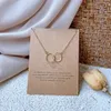 3 Styles Letter Paper Butterfly Pendant Necklace For Women Minimalist Chain Choker Necklaces Gift Card Jewelry