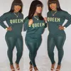 Women Two Pieces Outfits Designer Tracksuits Platform Sexy Ladies Wear Pearl Gold Stamping Printed Autumn And Winter Casual Sportwear