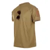 Tactical camisetas Homens Esporte Outdoor Militar Taise Seco Seco Camisa Curta Camisa Caminhada Huning Exército Combate Roupa Respirável 220312