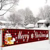 Oxford Cloth Outdoor Banner Merry Christmas Decor For Home Cristmas Deco Xmas Flag Navidad Noel Happy Year Y201020