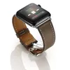 Opvouwbare gesp Smart Watch Band voor Apple iWatch Series 1 2 3 4 5 6 7 8 SE lederen band heren dames horlogeband vervanging 38 mm 40 mm 42 mm 44 mm 45 mm 49 mm