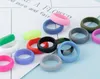 Outdoors colorful Silicone Ring Unisex Flexible Hypoallergenic Rubber Silicone O-Rings Wedding Sports Band Rings 2021