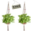 Plant Hangers Macrame Touw Potten Houder Ropes Muur Opknoping Planter Opknopingen Mand Bloem Houders Indoor Flowerpot Manden Tillen