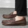 Männer handgefertigte Business Schuhe echte Leder -Männer Slipper an Modeschuhen Männer Moccasins Flats Zapatos de Hombre