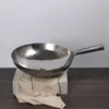 Star Master Star Chinês Tradicional Filme Furjando Handmado Wok Durável Woks de Iron de Incerto de Incerto de Ferzinho Praado de Pote Nonimável T200523