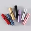 Partihandel Mini Spray Parfymflaska Bärbara Aluminium Parfymflaskor Atomizer 8ml Travel Refillerbar Tom Kosmetisk behållare EEA10