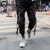 블랙 힙합 카고 streetwear 코튼 조깅 패션 스웨트 팬츠 캐주얼 하렘 바지 여름 하라주쿠 바지 남성 201221