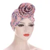 Mode Dame Hoofdtooi Hoed Afrikaanse Print Patroon Baotou Cap Banket Hoed Elegante Dame Bloem Gedrukt Haarverlies GLB Turban Hoeden