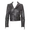 Maplesteed dames lederen jas schapenvacht jas Lambskin Red Black vrouw echt lederen overjas dames motorkleding M117 20103030