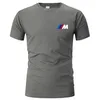 Marque Designer T-shirt Jaguar Summer Men's 3D Impression T-shirt Logo de voiture Street Casual Chemise à manches courtes Couleur unie O-cou Tee BMW Top