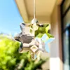 1pc Snowflake Crystal Prism Chandelier Crystals Pendant Suncatcher Diy Window Hanging Ornament Glass Clear Flower Crystal 37mm H jlljHC