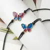 2PCSset Butterfly Charm Bracelet Handmade Ajuste Bracelets de corrente de corda de cera preta para mulheres Presente de aniversário de joalheria2893393