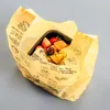 Förvaringspåsar Hardiron Gul tryckt brevmönster Supermarket Shopping Portabel Plastväska Bröd Frukt Takeaway Packing Sack