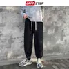 LAPPSTER Männer Solide Vintage Schwarz Jeans Hosen 2022 Herren Breite Bein Baggy Harajuku Denimtrousers Männlichen Streetwear Kpop Jogger 0309