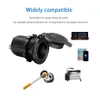 12V Motorcycle Car Boat Tractor Accessory Waterproof Cigarette Lighter Power Socket Plug Outlet With LED Light Car-styling
