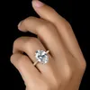 Luxury 100% 925 Sterling Silver & ROSE GOLD oval cut 4ct Simulated Diamond Wedding Engagement Cocktail Women Rings Fine Jewelry Wholesale