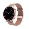 DT96 Smart Watch for Women Rose Gold Touch Round Dial Round Smartwatch Lady Girl Girt Health Fitness Rastreador de freqüência cardíaca Pressão arterial M9889216