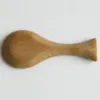 Mini cucchiaino da tè in bambù con manico corto 9 * 4,2 cm pratici cucchiaini multifunzione per zucchero al caffè al miele