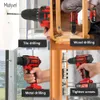 Electric Drill Cordless Rotary Tool 12V 16.8V 21V Rechargeable Battery Power Tools Home Professional Mini Screwdriver 201225