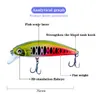 New & Hot Type Artificial Bait High Quality Hooks 10.5G 75MM Minow Lure 8 Colors Carp Fishing Tackles& Tools