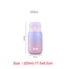 Un flacon à vide de 260/320 ml Lady Thermos Gradient Color Lock Thermos Mini Tumbler SUS 304 Eco Friendly Belly Cup Bouteille mignonne LJ201218