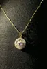 18k Gold Necklace White Diamond Pendants for Women Bijoux Femme Collares Joyas Natural Pierscionki Bizuteria Gemstone Pendant6622588