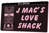 LD6192 MAC'S Love Shack Tiki Bar Grawerowanie Grawerowanie LED LED Sign Hurt Sprzedaż hurtowa