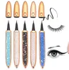 Bling Diamond Magic Eyeliner Magnétique Eyeliner Liquide Longue Durée Forte Aspiration Cils Magnétiques Eye Liner Noir Café Transparent 3 Couleurs