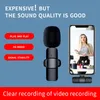 M21 K1 Novo Lavalier Wireless Microfone Portátil Áudio Video Gravação Mic para iPhone Android Jogo ao vivo Câmera do Telefone Móvel