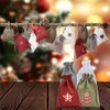 Christmas Advent Calendar Bags Set 24 Days Burlap Gift Drawstring Bags DIY Christmas Decoration with Clips JK2011KD