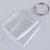 2022 Acryl Plastic Lege Sleutelhangers Plaats Paspoort Foto Frame Sleutelhanger Picture Frame Sleutelhangers Party Gift