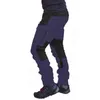 Casuais homens corredores moda bloco de cor multi bolsos esportes longos calças de carga Calças de trabalho para homens sportswear tracksuit H1223