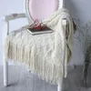 Rosa 127 170 cm gestrickte weiche Strick-Luxus-Überwurfdecke Sofa Stuhl Heimdekoration Textildecke Baby Kinder Bettwäsche Use1177h