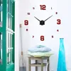 2020 Modern Tasarım Koştu Kuvars Saatler Moda Saatler Ayna Sticker DIY Oturma Odası Dekor Yeni Varış 3D Gerçek Büyük Duvar Saati Y200109