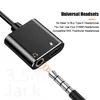 2 In 1 Type C Hoofdtelefoon Aux Audio Splitter Adapter Xiaomi Huawei Samsung USb C Tot 3.5mm Jack Oortelefoon Opladen Converter