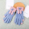 Bonito Inverno Quente Malha Luvas Touchscreen Soft Anti-Slip Desenhos animados de malha para as mulheres Guantes Mujer1