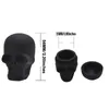 Other Smoking Accessories Skull shape container 3ml 15ml silicone jars dab wax vaporizer oil rubber food grade dry herb box