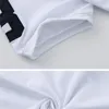 Hochwertige Stickereien mit kurzärärmernem T-Shirt Slim White Tide Marke Baumwollflaggstil Amerikaner Männer T-Shirt Round Hals Jugend Sommer