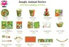 CONUNICO ANIMALJUNGLEテーマジャングルパーティー装飾誕生日ジャングルサファリアニマルキッズパーティー用品使い捨て食器セット200929