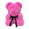 Drop Shipping Regali di San Valentino Diamond Teddy Rose Bears 40 cm Orsi di fiori artificiali per ragazze Regali di Natale