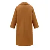 Automne hiver long manteau femmes 2020 décontracté plus taille mince solide laine douce blazers veste femme élégante lâche overisze vêtements d'extérieur lj201201