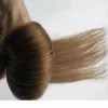 Stor diskontabatt 7a6 ljusbrun brasiliansk jungfru remy hår silkeslen rak väv 3 st mycket chokladmocka rak mänsklig ha7595557