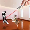 Cat Toys Mini czerwony wskaźnik laserowy USB ładowalne 3 w 1 latarki UV Lazer Lazer Pen PowerPoint Multifunctio JllWiz5845649