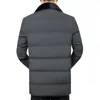 Mens Parkas Inverno Casaco Quente Casacos Moda Casual Homens Casacos de Inverno e Casacos Fleece Parkas Collar Roupas Destacáveis ​​LJ201215