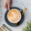 220 ml ceramiczne filiżanki kawy latte cappuccino kubki popołudniowy kubek herbaty z zestawu kubek kawowy urodzinowy