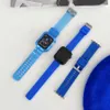 Boucle de bracelet de sport pour Apple Watch 5 bandes 42MM 44mm bracelet bleu royal pour Iwatch Series6 5 4 3 21 cuir de Silicone bandes 40MM 38MM Hi7386459