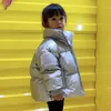 Ollekid crianças casaco de inverno versão coreana à prova d 'água brilhar jaqueta para baixo para meninas 3-12 anos crianças crianças adolescentes parka 20116