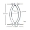 Stainless Steel Clitoris Clamp Vagina Opener Metal Labia Clamps BDSM Bondage Sex Toys Clitoral Stimulator Open Pussy Adult Games Y6647599