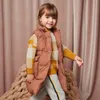 Mini Balabala Enfants Long Puffer Gilet Enfants Enfant Gir Winter Down Gilet Mode Sans Manches Gilet Casual Outwear Vêtements LJ201124